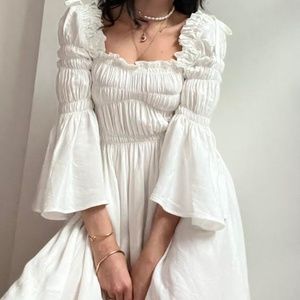 Georgia Hardinge Astra White Mini Dress